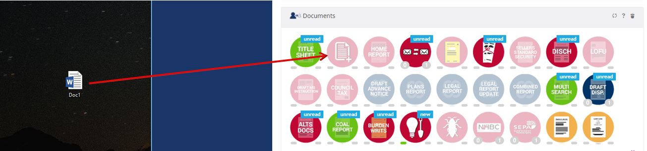 document drag and drop