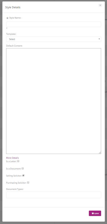 document template